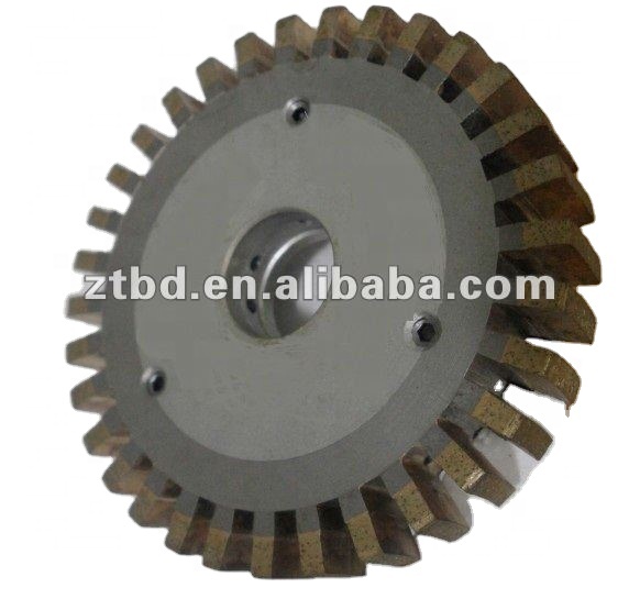 High working speed with internal water passage diamond grinding wheel for glass