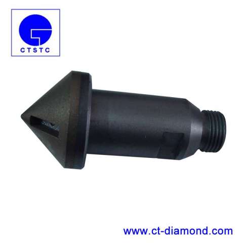 Diamond countersink bit with thread for glass